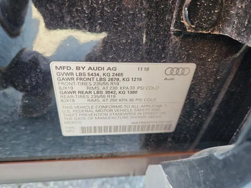 2019 AUDI Q5 PREMIUM PLUS  