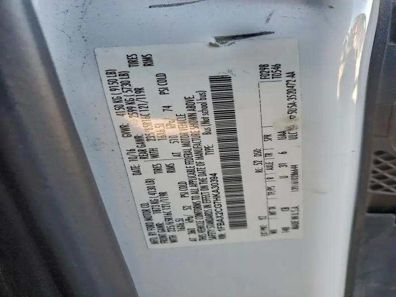 2017 FORD TRANSIT T-350  