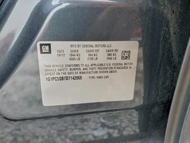 2013 CHEVROLET CRUZE LT  