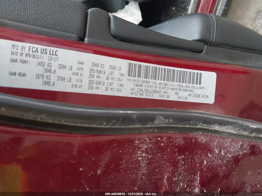 2018 JEEP GRAND CHEROKEE LIMITED 4X4