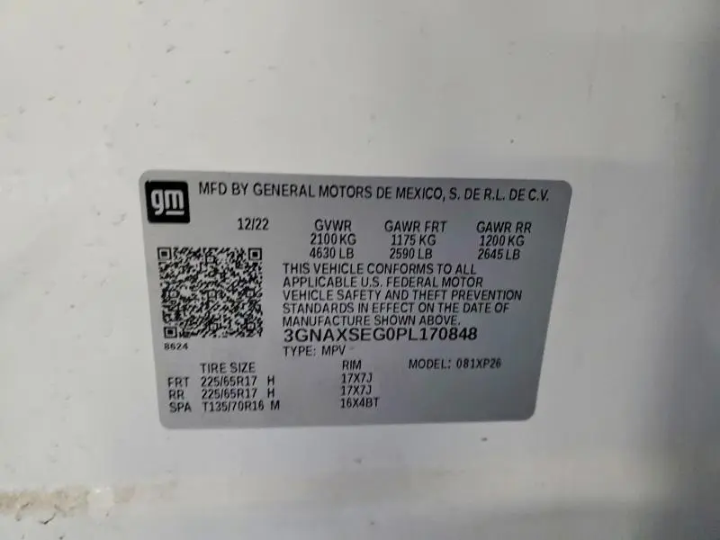 2023 CHEVROLET EQUINOX LS  