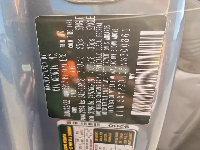 2022 KIA TELLURIDE LX  