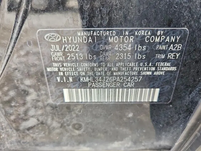 2023 HYUNDAI SONATA LIMITED  