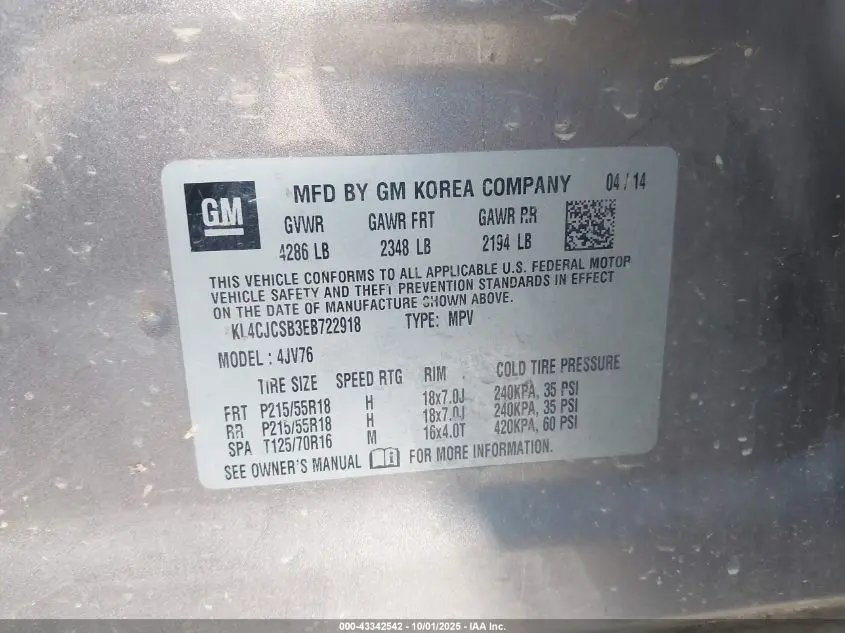 2014 BUICK ENCORE LEATHER