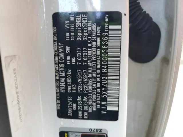 2013 HYUNDAI SANTA FE SPORT   