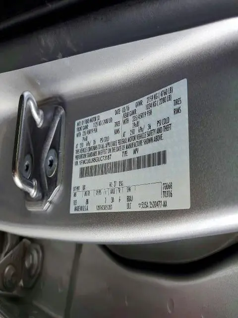 2016 FORD ESCAPE TITANIUM  