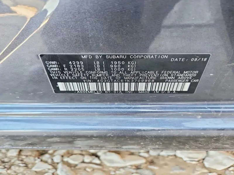 2019 SUBARU IMPREZA PREMIUM  