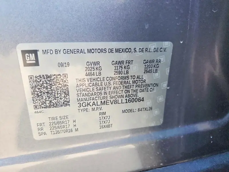 2020 GMC TERRAIN SLE  