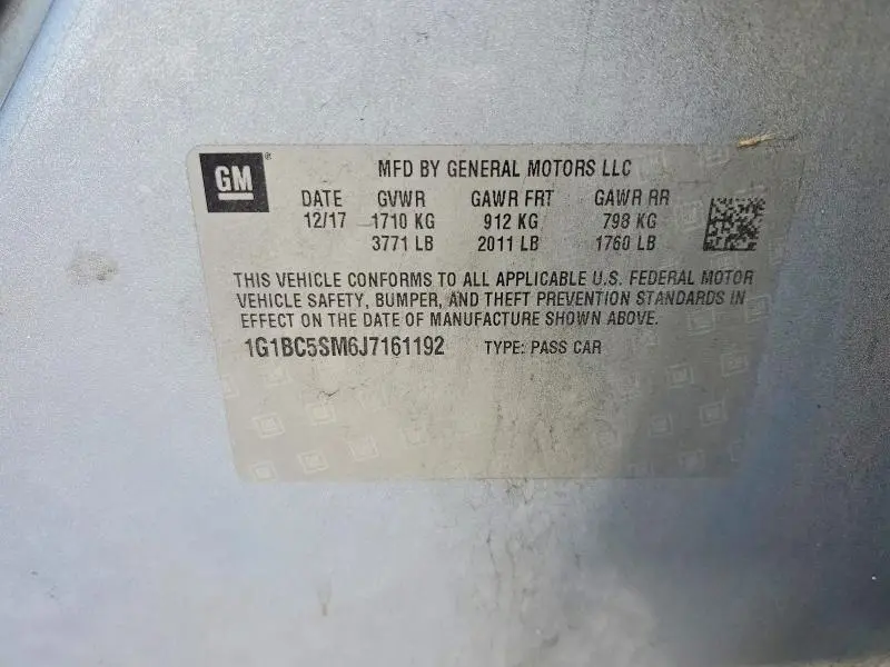 2018 CHEVROLET CRUZE LS  