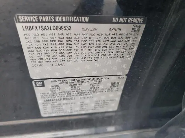2020 BUICK ENVISION PREFERRED  