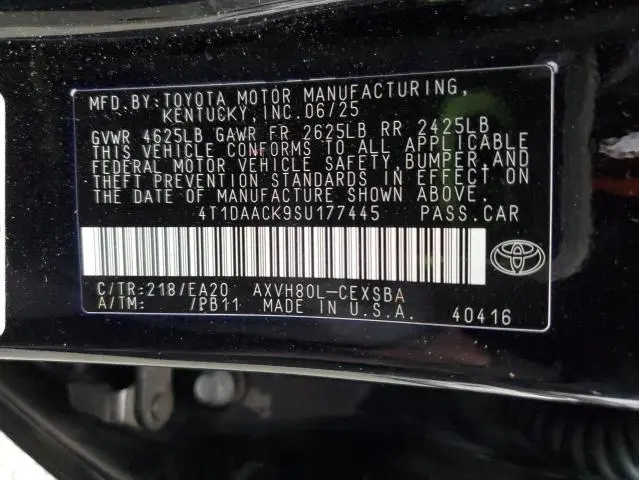 2025 TOYOTA CAMRY XSE  