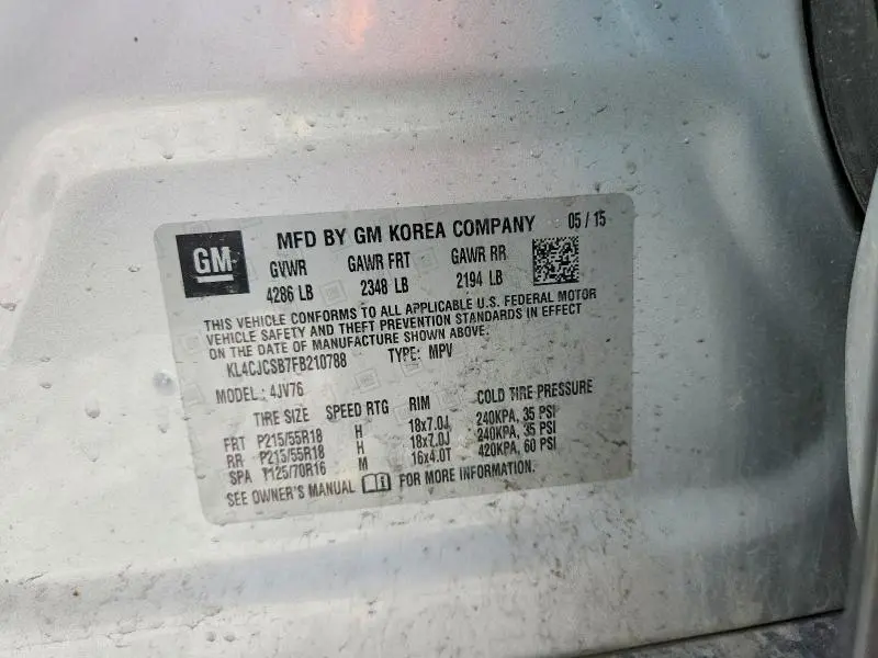 2015 BUICK ENCORE   