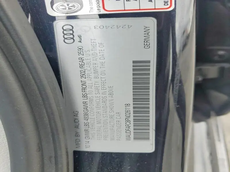 2015 AUDI A6 PREMIUM PLUS  