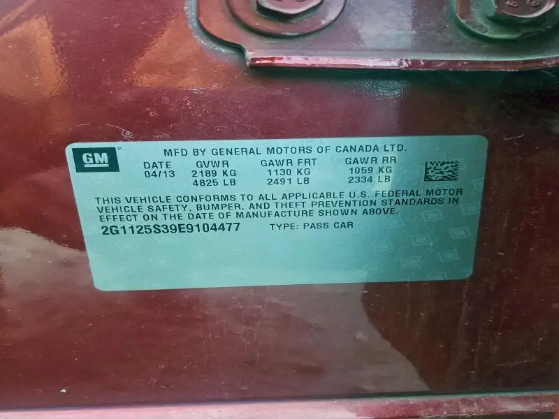 2014 CHEVROLET IMPALA LT  