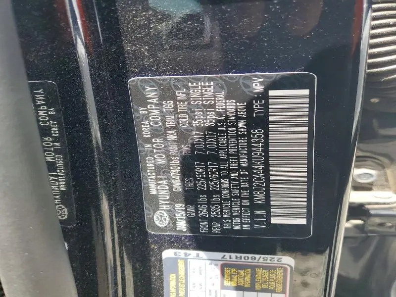 2019 HYUNDAI TUCSON SE  