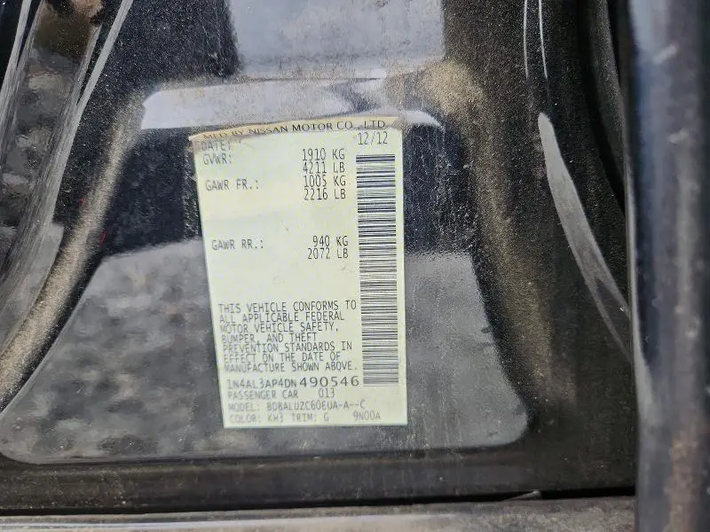 2013 NISSAN ALTIMA 2.5  