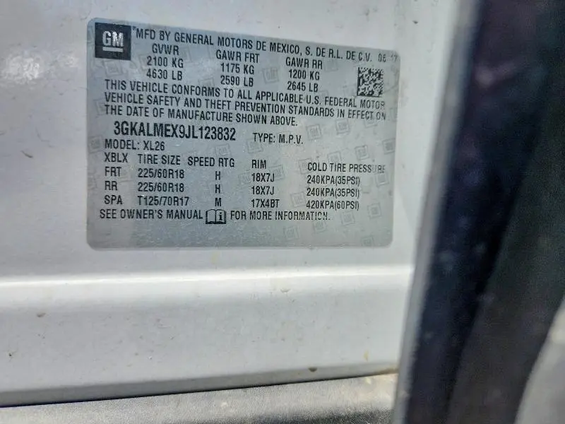 2018 GMC TERRAIN SLE  
