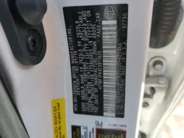 2015 TOYOTA CAMRY LE