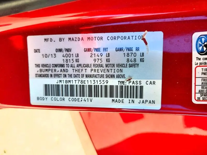 2014 MAZDA 3 SV  