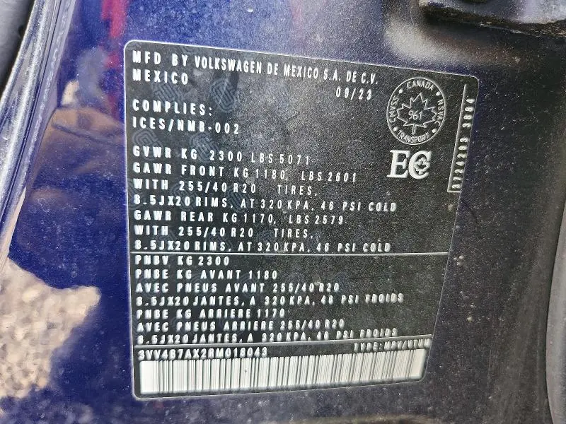 2024 VOLKSWAGEN TIGUAN SEL R-LINE BLACK  
