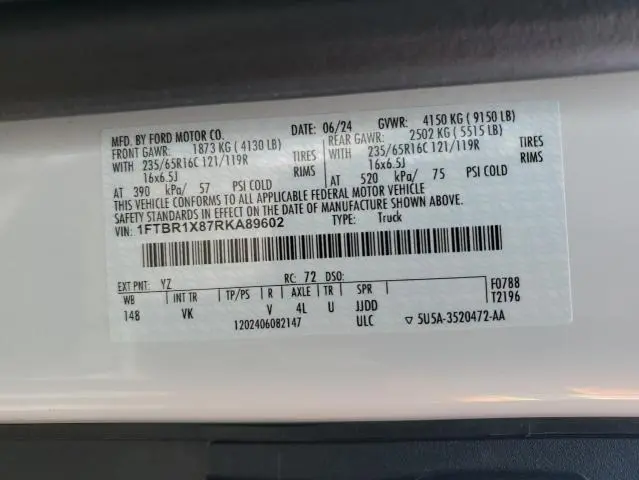 2024 FORD TRANSIT T-250  