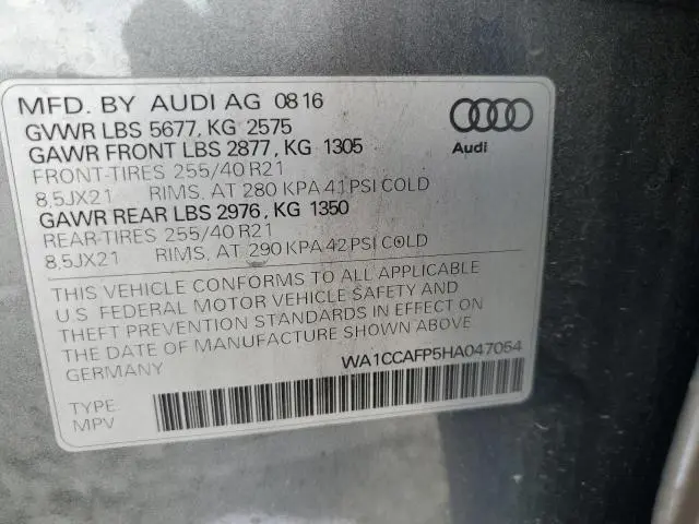 2017 AUDI SQ5 PREMIUM PLUS  