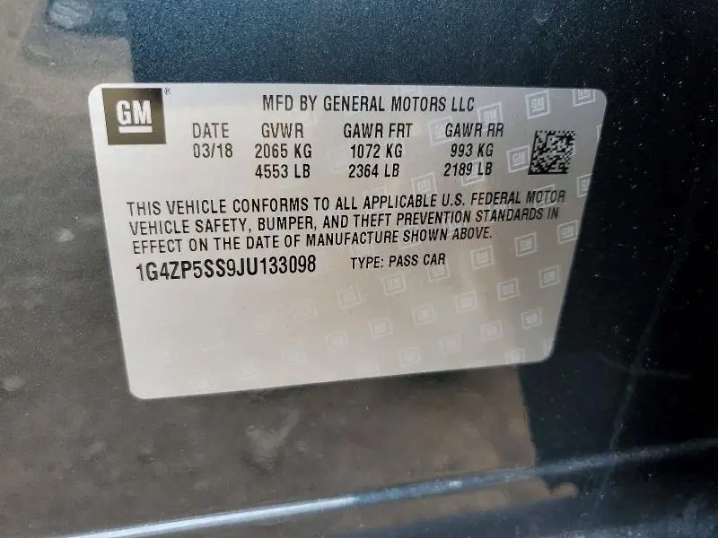 2018 BUICK LACROSSE ESSENCE  