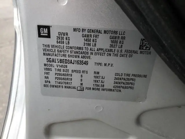 2010 BUICK ENCLAVE CXL  