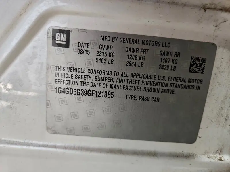 2016 BUICK LACROSSE PREMIUM  