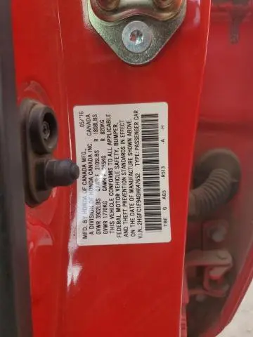 2016 HONDA CIVIC TOURING  