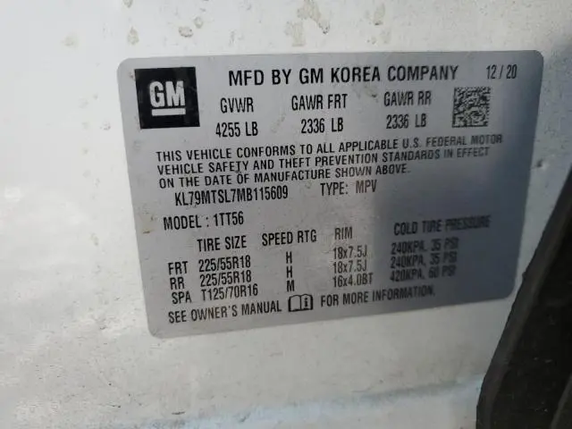 2021 CHEVROLET TRAILBLAZER RS  