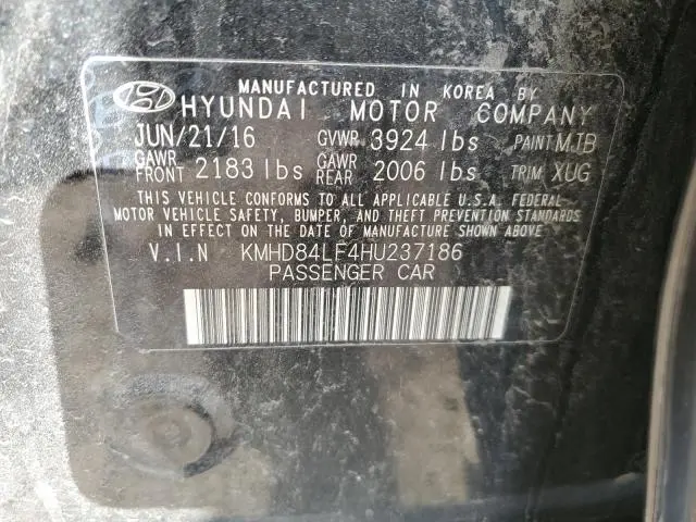 2017 HYUNDAI ELANTRA SE