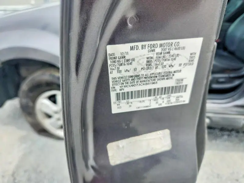 2012 FORD ESCAPE XLT  