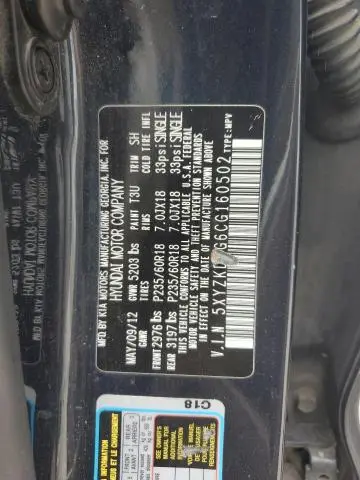 2012 HYUNDAI SANTA FE LIMITED  