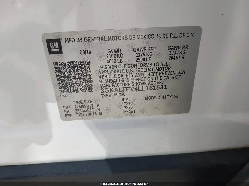 2020 GMC TERRAIN AWD SLE