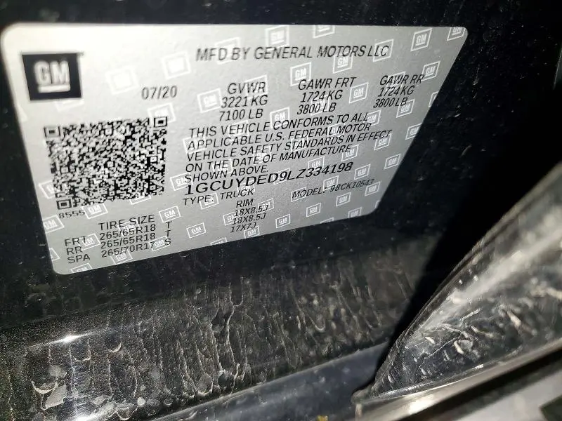 2020 CHEVROLET SILVERADO K1500 LT  