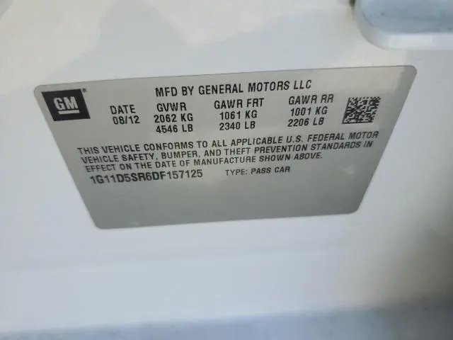2013 CHEVROLET MALIBU 1LT  