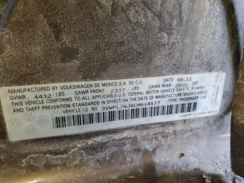 2012 VOLKSWAGEN JETTA TDI  