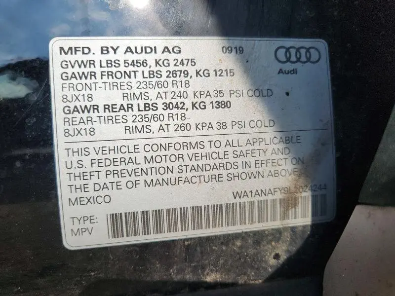 2020 AUDI Q5 PREMIUM  
