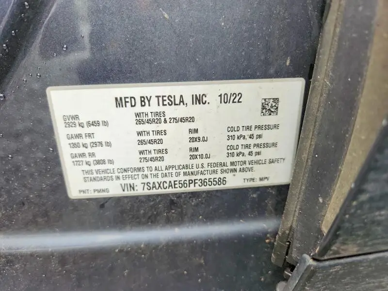 2023 TESLA MODEL X   