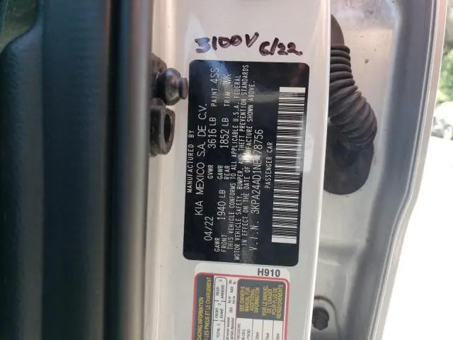 2022 KIA RIO LX  