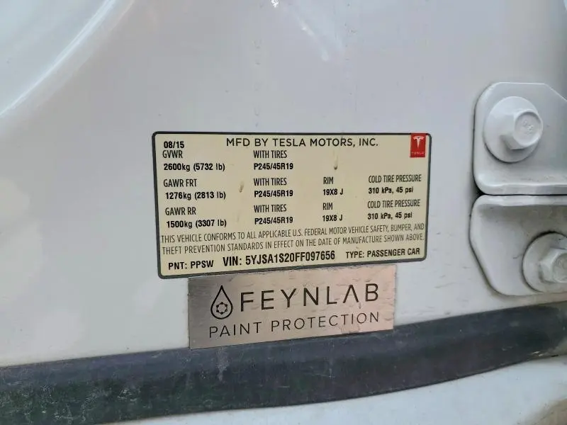 2015 TESLA MODEL S 70D  