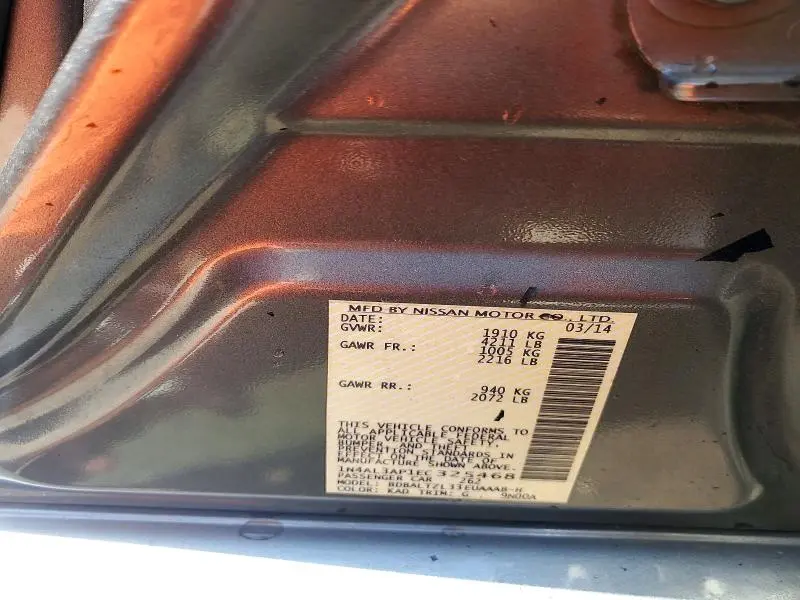 2014 NISSAN ALTIMA 2.5 SV  