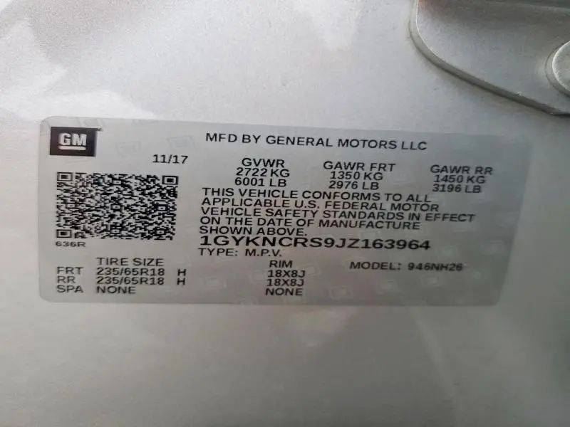 2018 CADILLAC XT5 LUXURY  