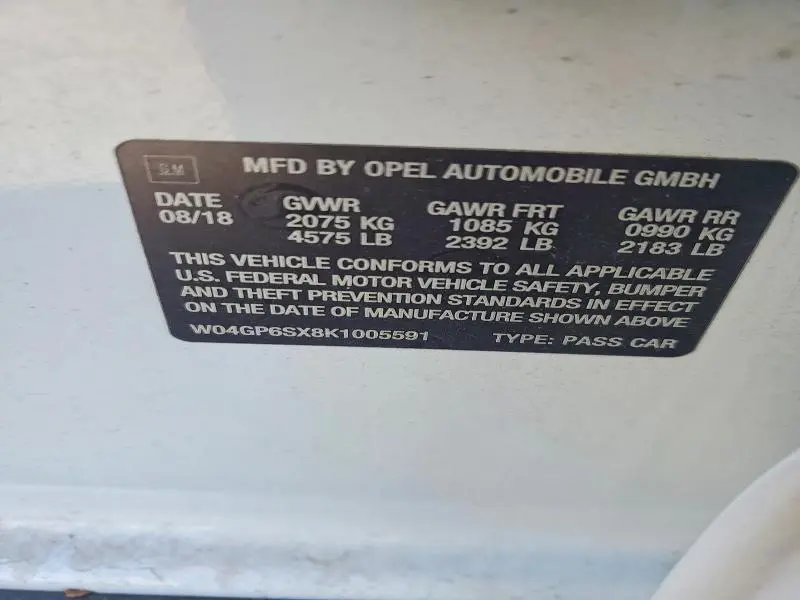 2019 BUICK REGAL ESSENCE  