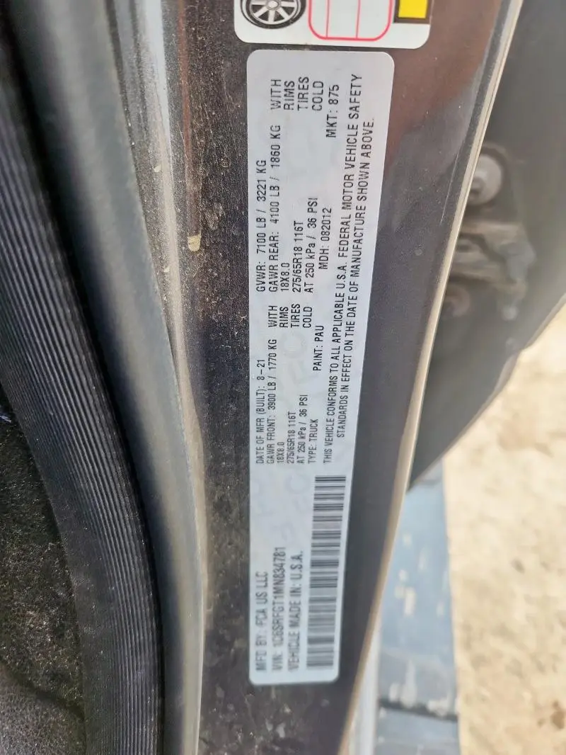 2021 RAM 1500 TRADESMAN  