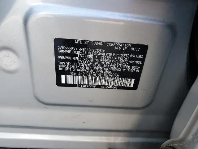 2017 SUBARU FORESTER 2.5I  