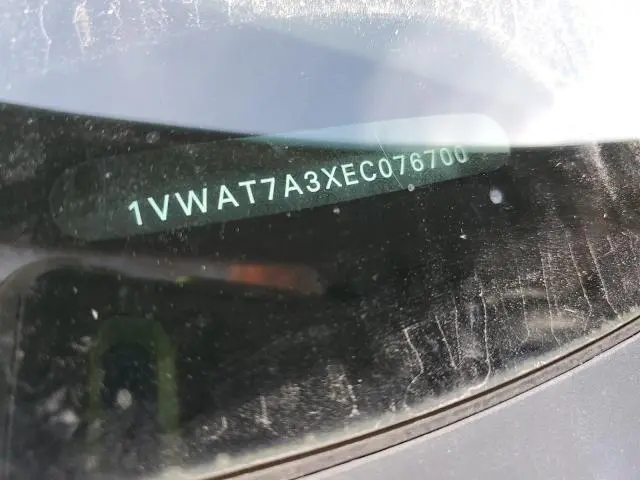 2014 VOLKSWAGEN PASSAT S