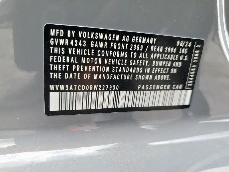 2024 VOLKSWAGEN GTI SE  