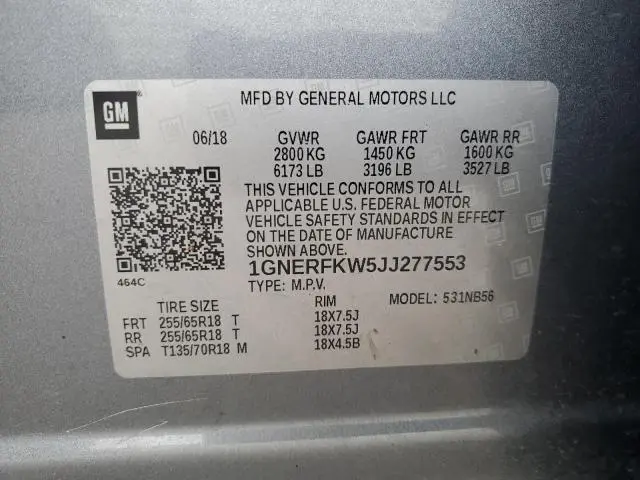 2018 CHEVROLET TRAVERSE LS  